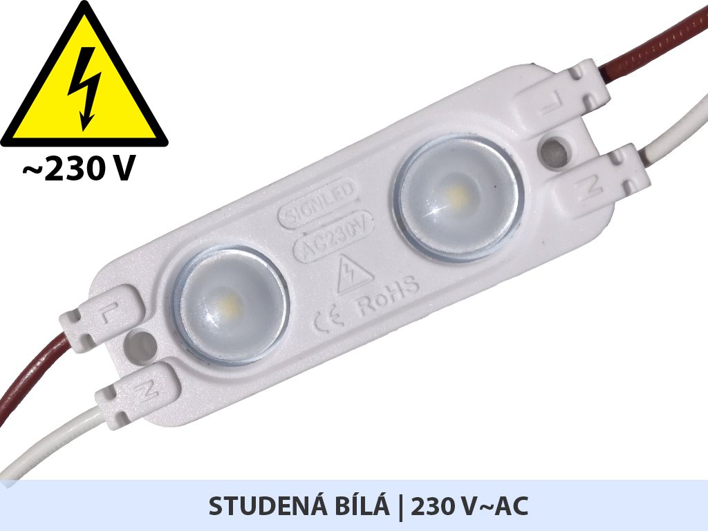 SIGNLED modul 230V AC | 1,2 W | 160° | 6.500K | IP65 - SIGNTECH