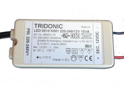 Zdroj | Tridonic | 10W | 12VDC | IP20