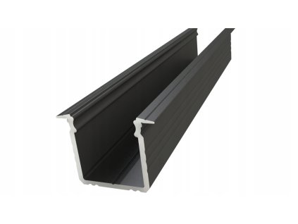 Zapustny LED profil cerny 2M AL12 GLG3 LB 2020