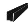 LED profil mini | 6,6x7 mm | černý elox | 2m