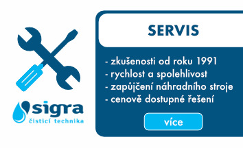 servis - Sigra čistící technika Praha