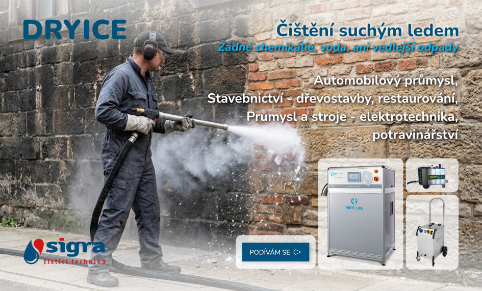 DRYICE Čištění suchým ledem - banner