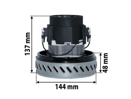 Sací motor-turbína 1100W / 230V 1-st. s by-passem 137x144x48 pro vysavače