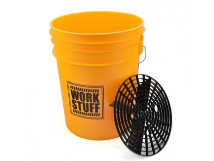 WORK STUFF žlutý kbelík s vložkou 1