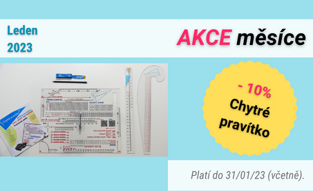 Akce měsíce ledna 2023: Chytré pravítko se slevou!