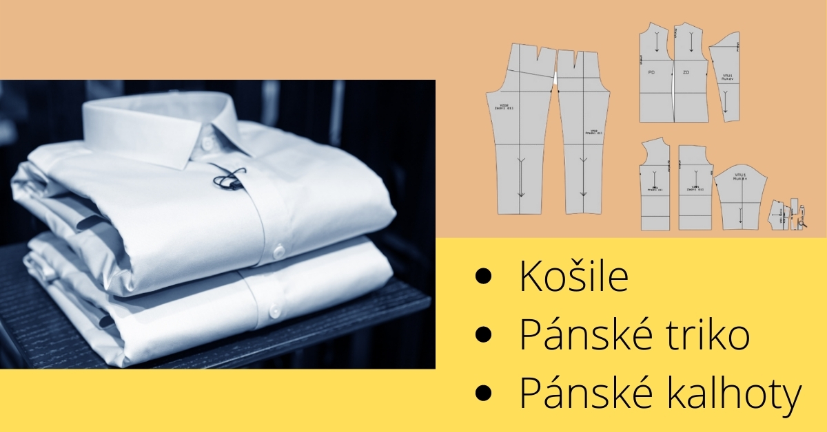 Základní střihy na pánské oblečení