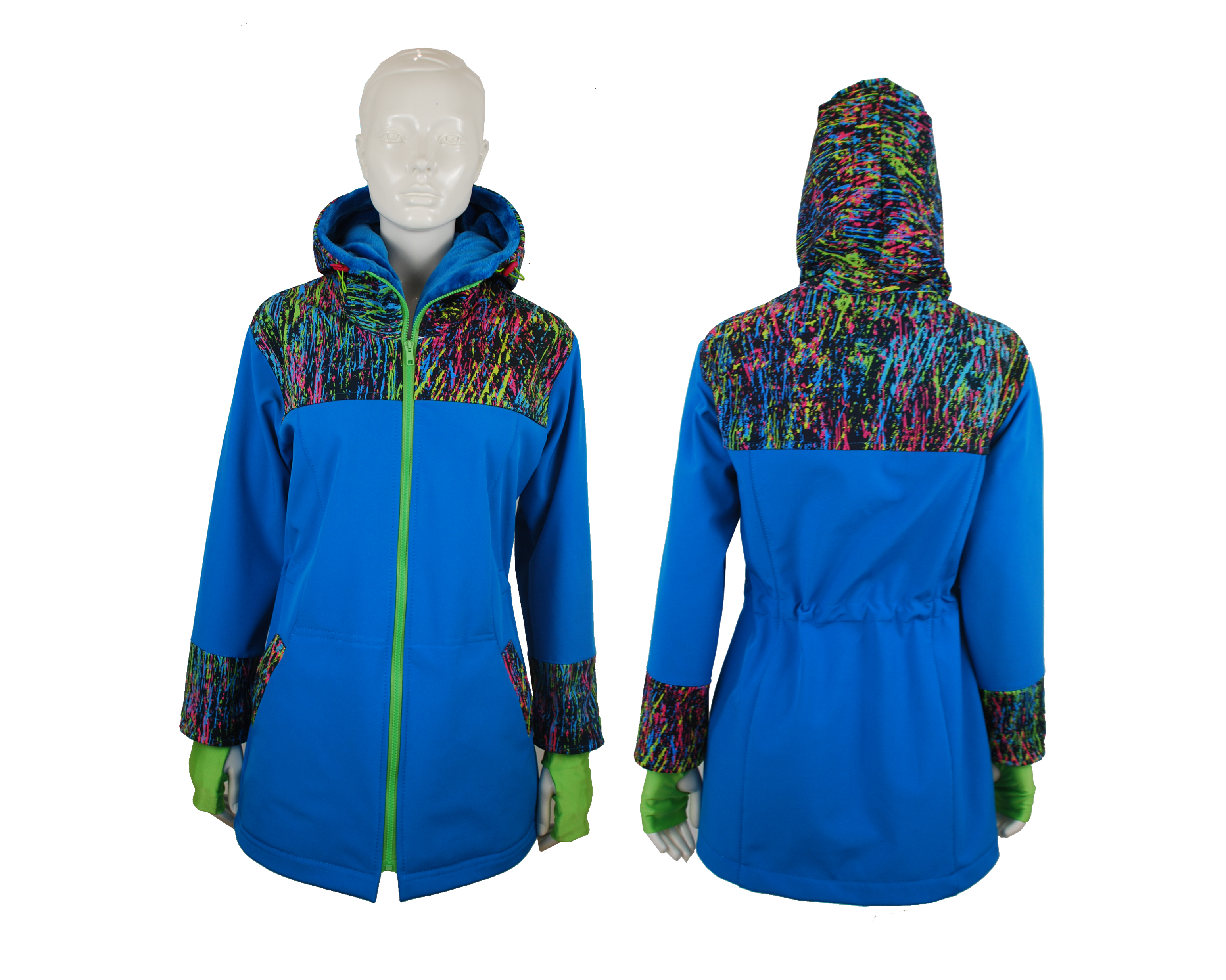 Střih a fotonávod na softshellovou bundu Sabina