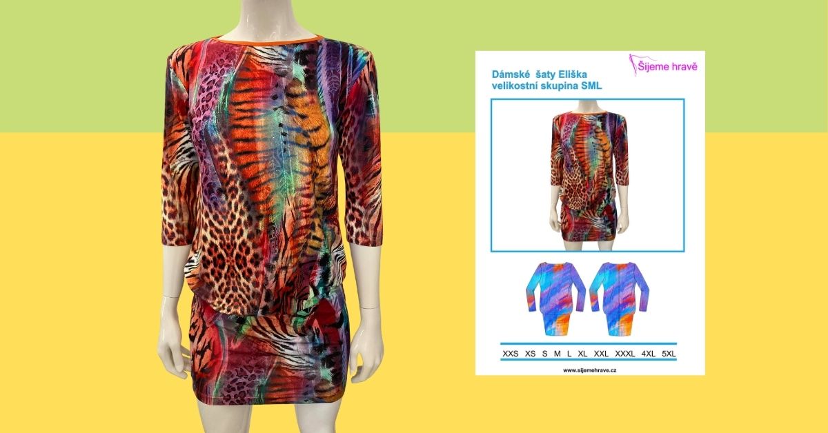 Střih na šaty Eliška