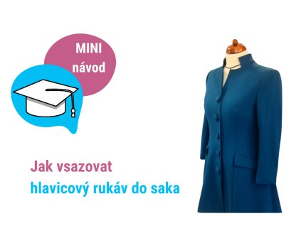 návod na vsazováná rukávu sako