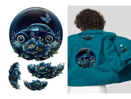 nazehlovacka modry volkswagen brouk v bubline