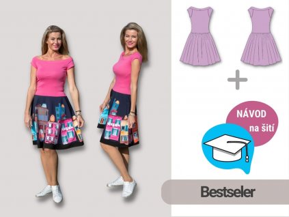 Pamela strih a navod na siti damske saty