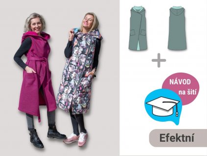 Míla strih a navod na siti damske vesta