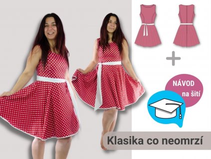 Retro strih a navod na siti damske saty