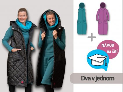 Doubravka strih a navod na siti damske vesty a kabátu