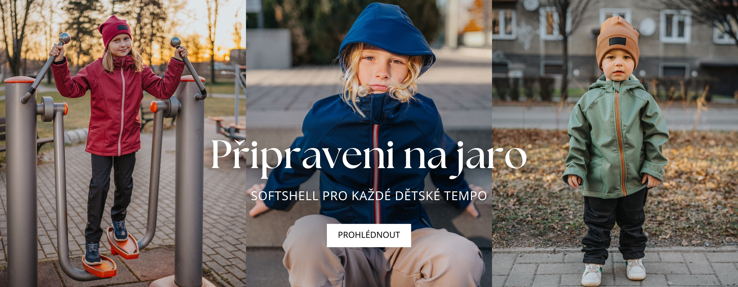 Dětské softshell oblečení na jaro