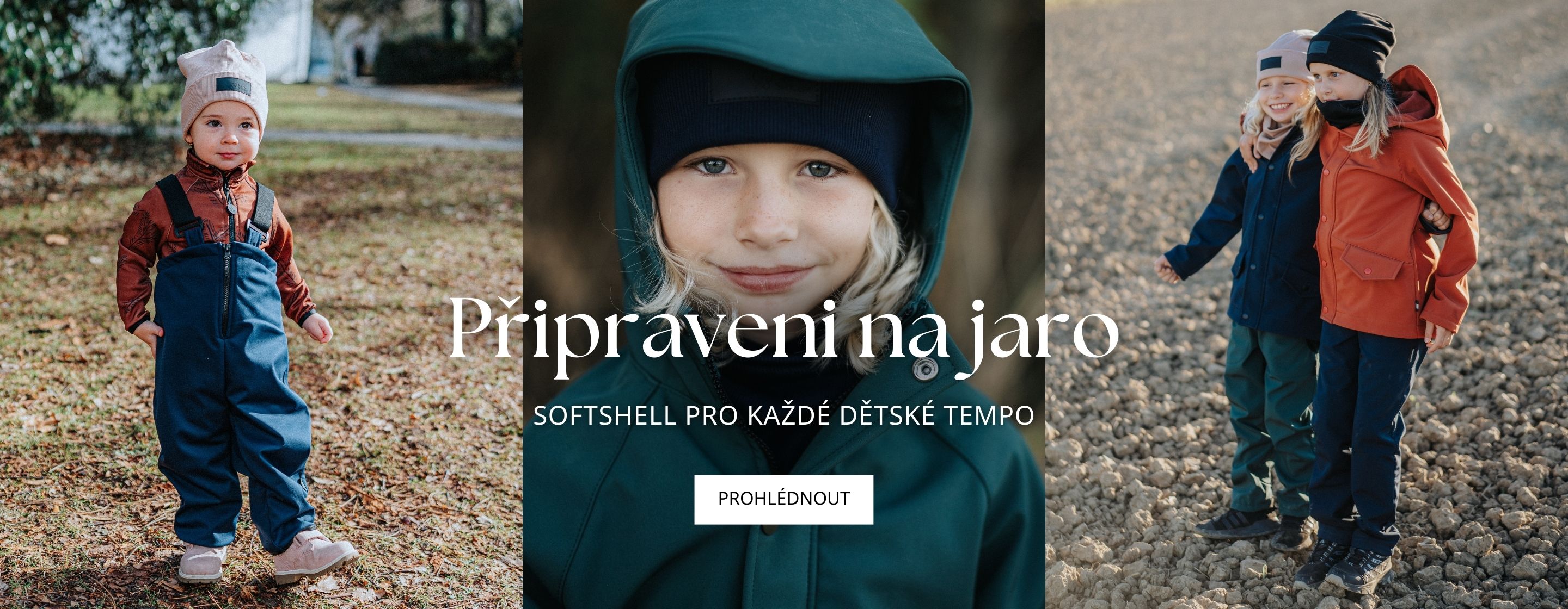 Dětské softshell oblečení na jaro