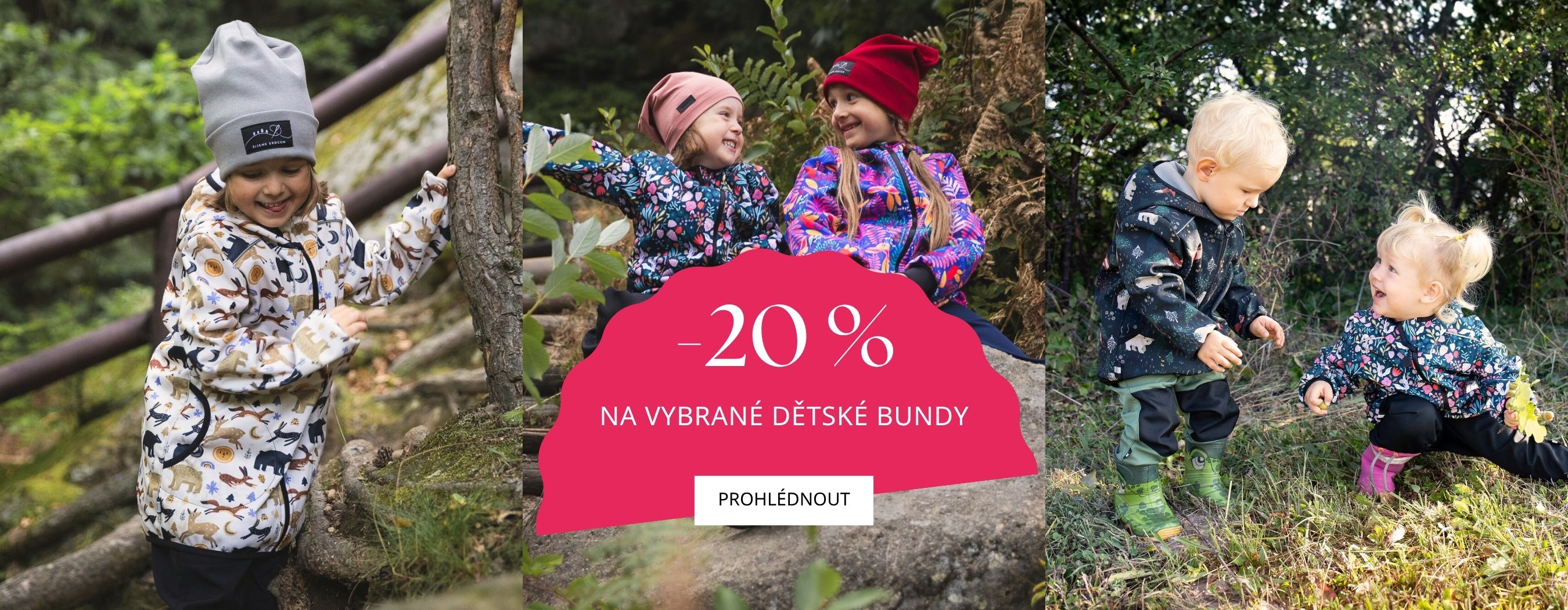 Akce -20 % na vybrané dětské bundy