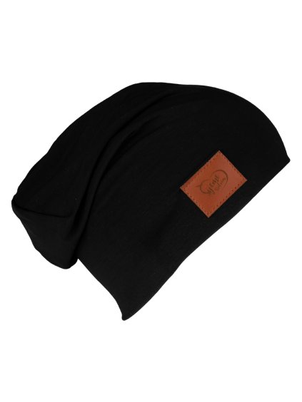 Bambusová černá čepice (Velikost M)