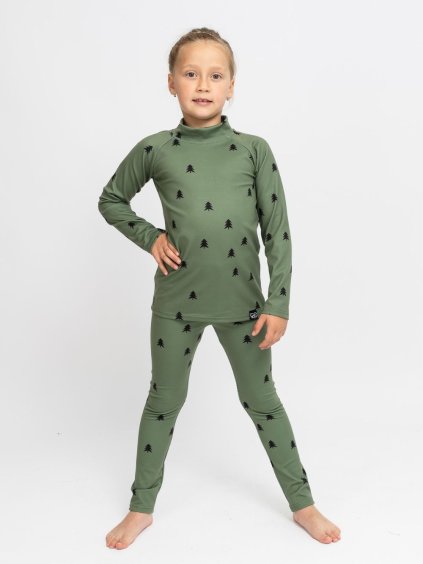 Dětské termo prádlo khaki les 1