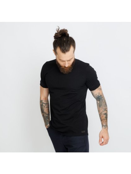 Pánské bambusové černé tričko (Velikost M)