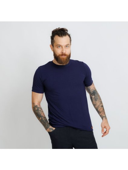 Pánské bambusové navy tričko (Velikost M)