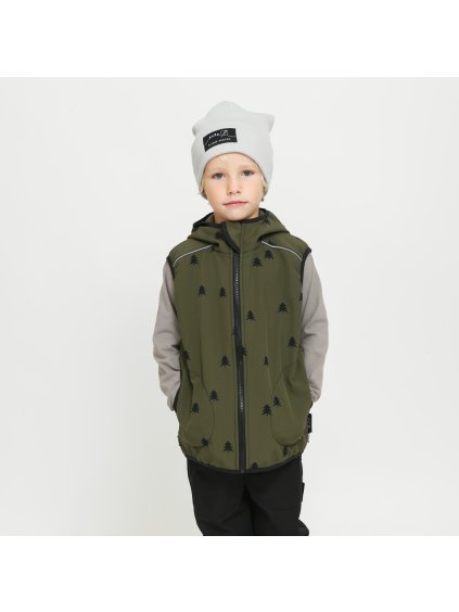 Khaki softshell vesta les (Velikost 86/92)