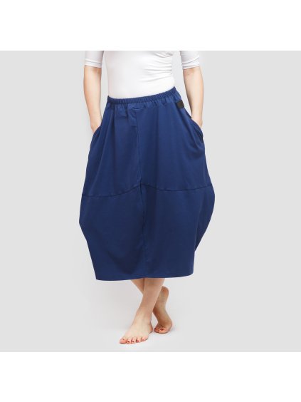 Modrá sukně s kapsami (Velikost L/XL)