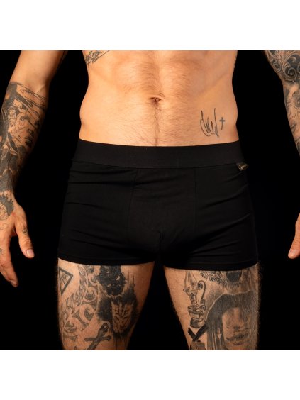 Pánské černé bambusové boxerky (Velikost M)