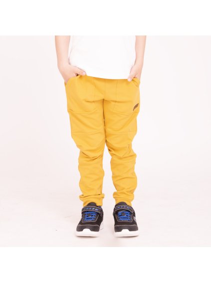 Vyladěné hořčicové tepláky (Velikost 98/104)