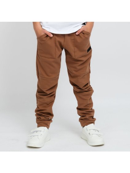 Vyladěné skořicové počesané tepláky (Velikost 98/104)