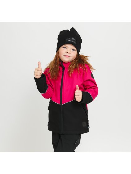 Růžová softshell bunda 30/15 (Velikost 98/104)