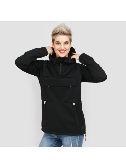 Dámská černá softshell bunda (Velikost M)