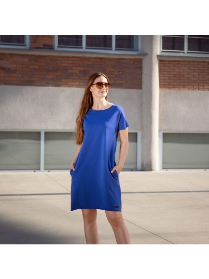 Šaty Raindrop Short Day Blue (Velikost M)