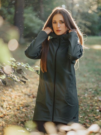 Dámský forest softshell oversize kabátek 1