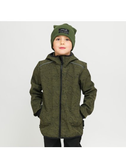Khaki softshell bunda hory (Velikost 98/104)
