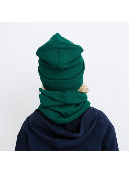 Zelený žebrovaný nákrčník (Velikost L)