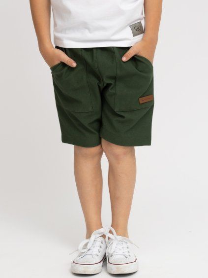 Dětské džínové kraťasy khaki