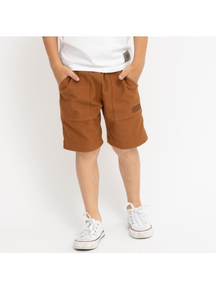 Dětské skořicové džínové kraťasy (Velikost 110/116)