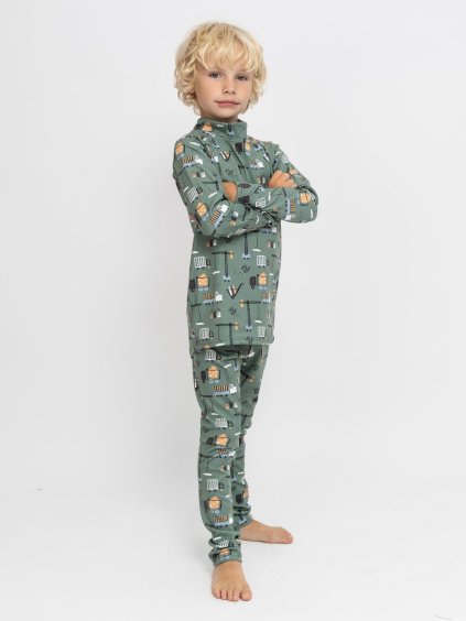 Dětskké termo prádlo se stavebními stroji 1