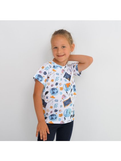 Dětské tričko "Hurá do školy!" (Velikost 110/116)