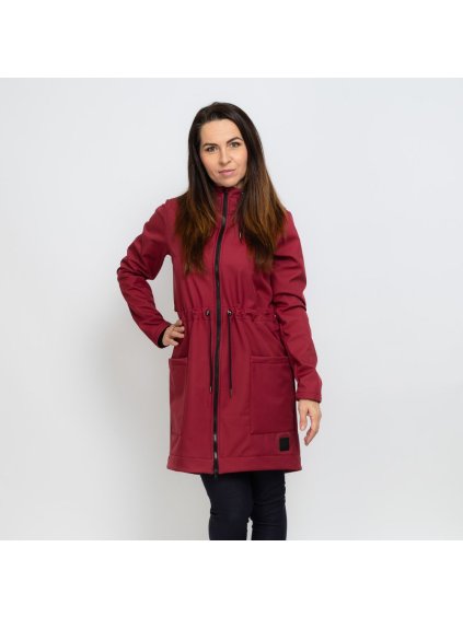 Dámský vínový softshell kabátek 30/15 (Velikost M)