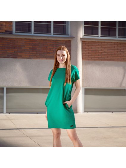 Šaty Raindrop Short Day Green (Velikost M)