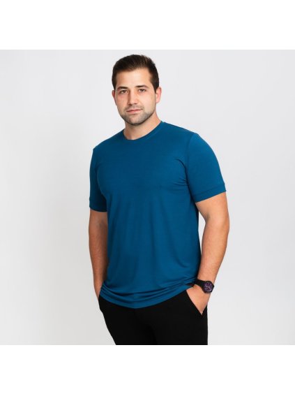 Pánské bambusové petrolejové tričko (Velikost M)