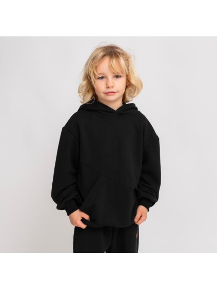 Dětská černá mikina (Velikost 122/128)