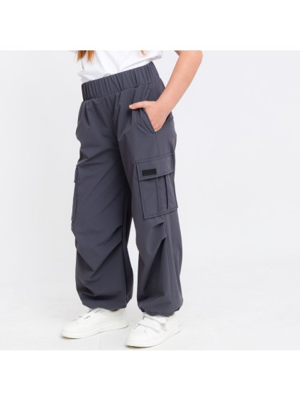 Dětské šedé parachute kalhoty (Velikost 146/152)