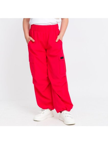 Dětské růžové parachute kalhoty (Velikost 146/152)