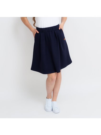 Dámská navy punta skládaná sukně (Velikost M)