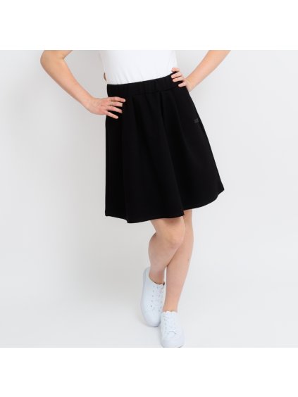 Dámská černá punta skládaná sukně (Velikost M)