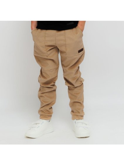 Vyladěné béžové manšestrové kalhoty (Velikost 122/128)