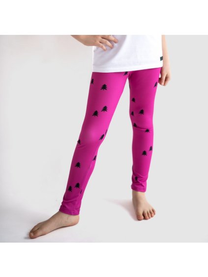 Fuchsiové leginy les (Velikost 110/116)